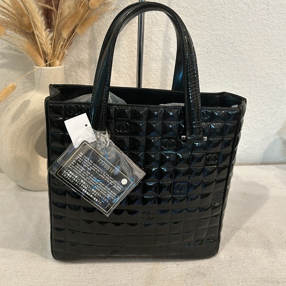 CHANEL Handbag Tote Chocolate bar Coco mark with certificate of authenticity - Picture 4 of 15